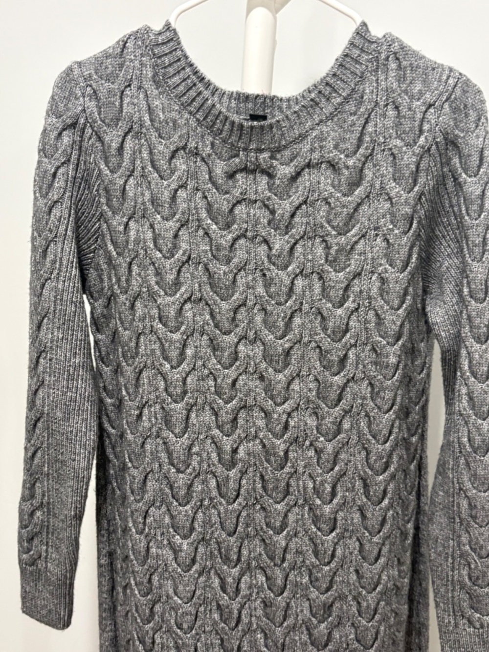 Alfani Long Sleeve Cableknit Sweater Dress- Size Large - Picture 2 of 4
